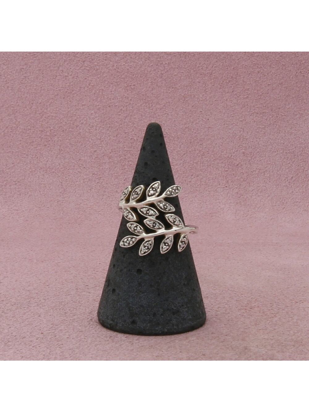 sterling silver olive branch wrap around ring size 6